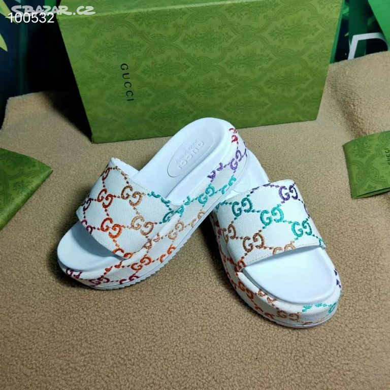 Gucci dámské bílé sandalky