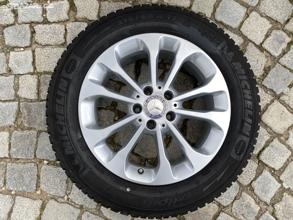 PRODÁM ZIMNÍ KOMPLET MERCEDES 17" 5X112 ET38 6,5J