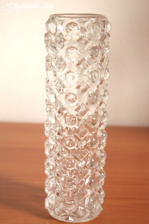 retro skleněná váza