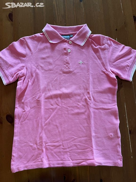 Dívčí růžové golfové tričko Cross, vel. 134/140