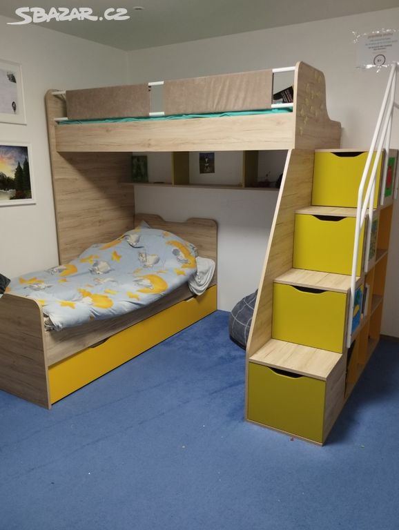 Dětská postel pro 3 děti