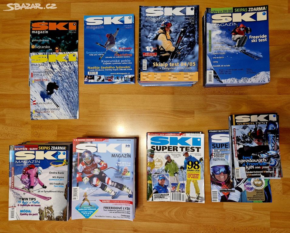 Časopis SKI magazín + SKI super test 1998 - 2015