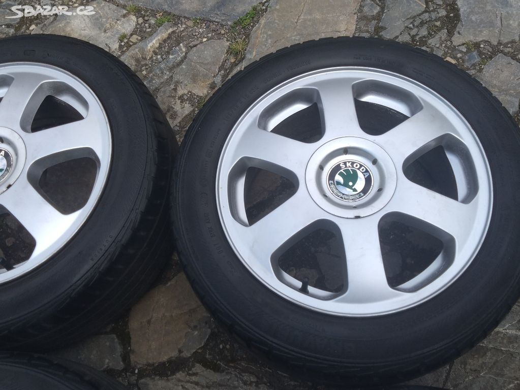 al kola 15 5x100 na ŠKODA + letní 185 55 15