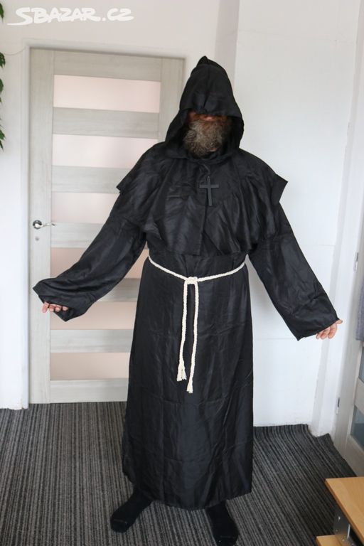 Karnevalový kostým černý mnich vel. L