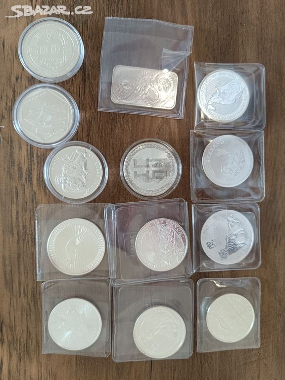 Investiční stříbrné mince 14oz