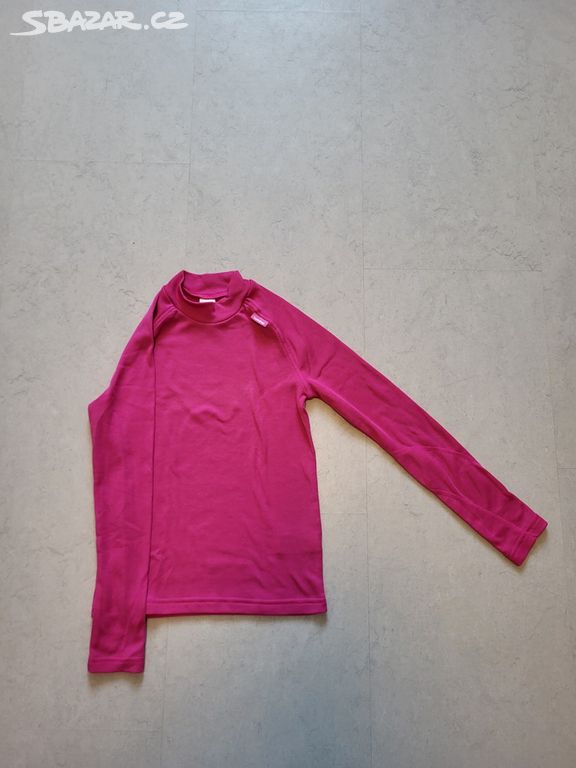 Dívčí lyžařské spodní tričko - růžové 143/150cm