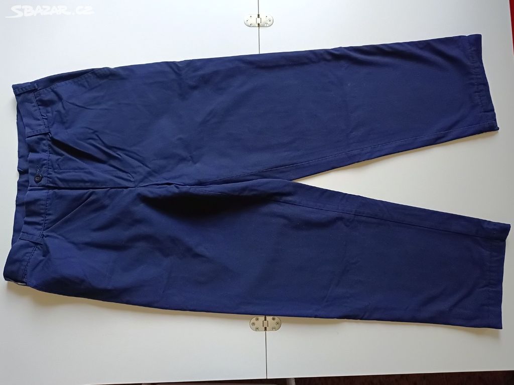 Pánské pracovní plátěné kalhoty zateplené 94/182