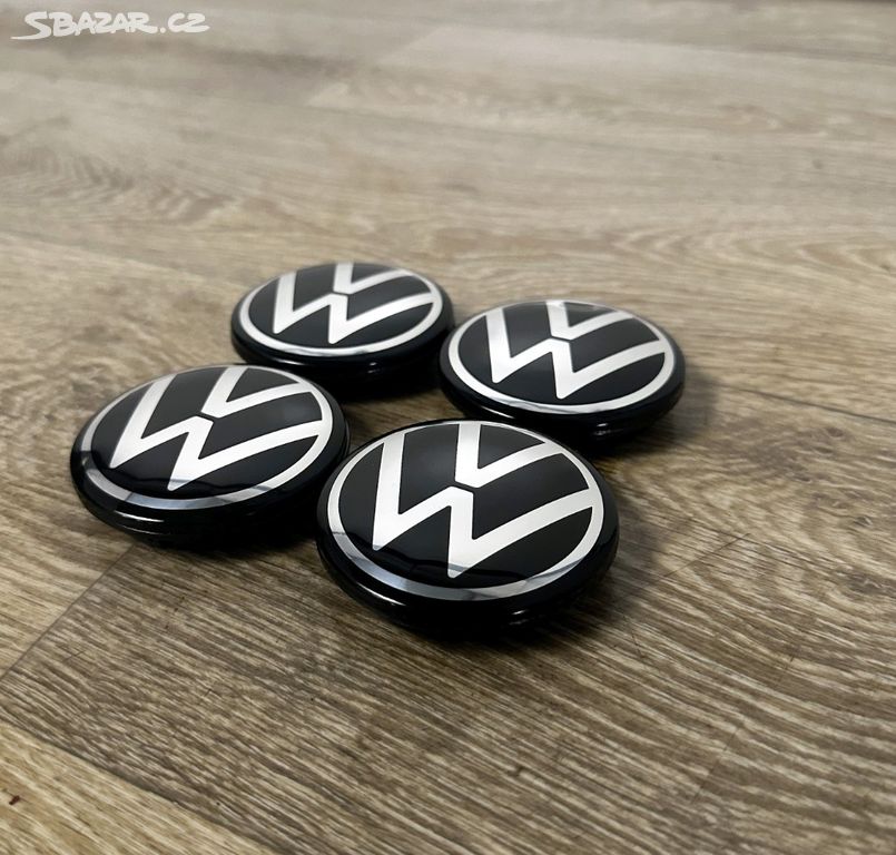 NOVÉ středové krytky (pokličky) Volkswagen 65mm