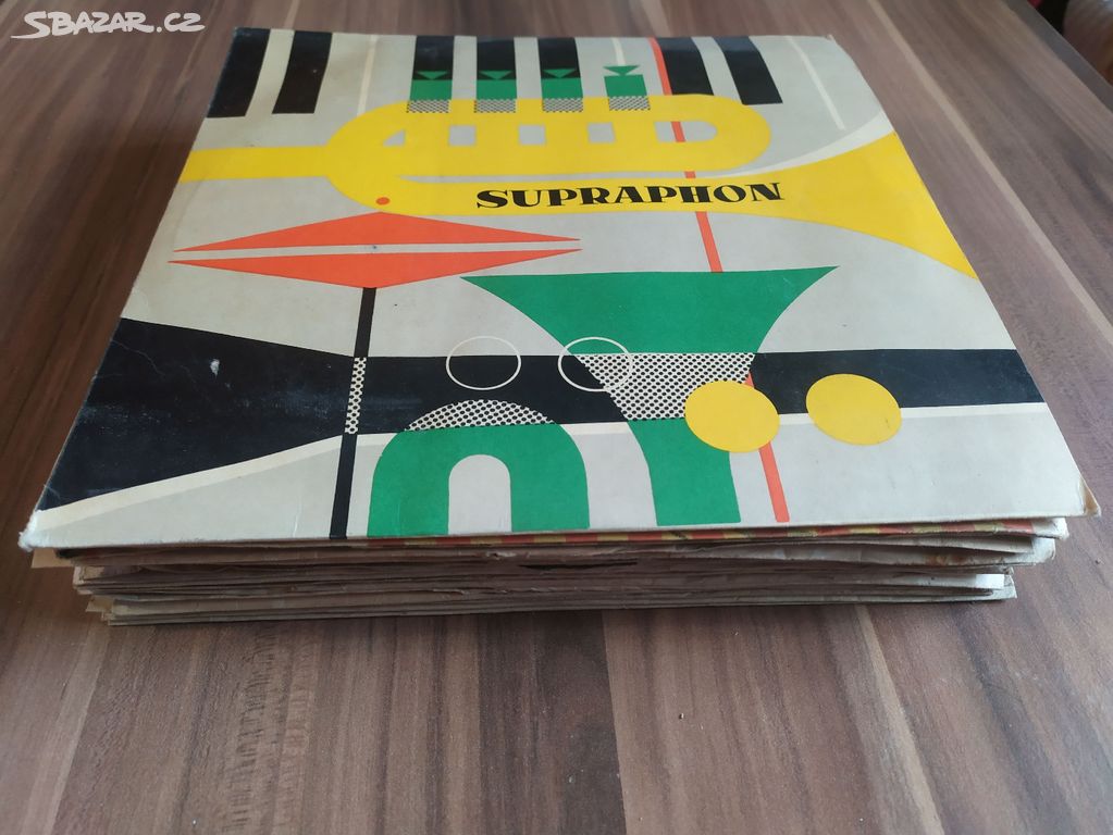 14x staré gramofonové LP desky Supraphon aj.