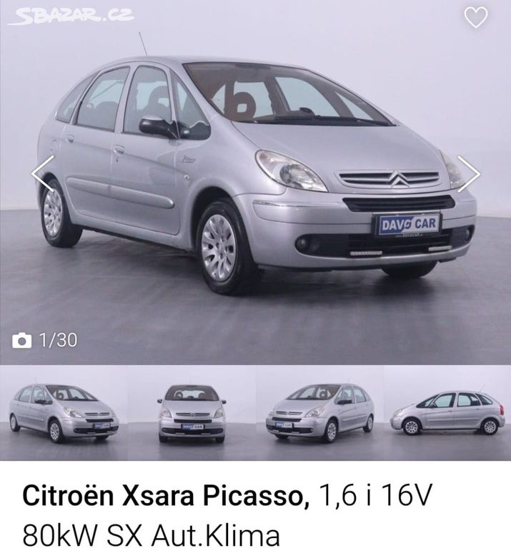 Citroën Xsara Picasso 1,6i 16V 80kW SX