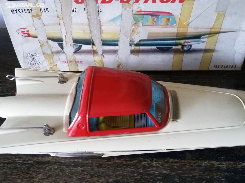 Stará hračka Japan auto Ford Gyron 1961 concepts