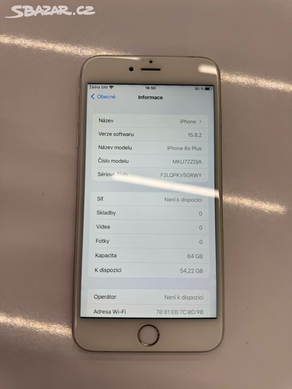 Apple iPhone 6s Plus 64GB stříbrný