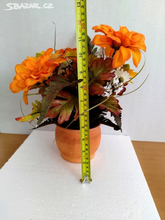 Květina keramický květináč dekorace 30cm