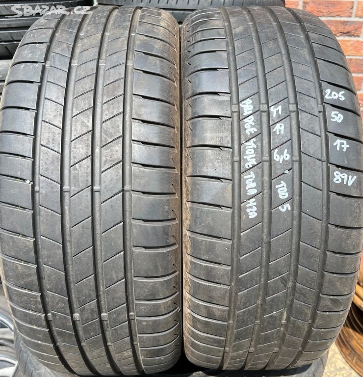 Letní pneu 205/50 R17 89V Bridgestone T005 (4119)