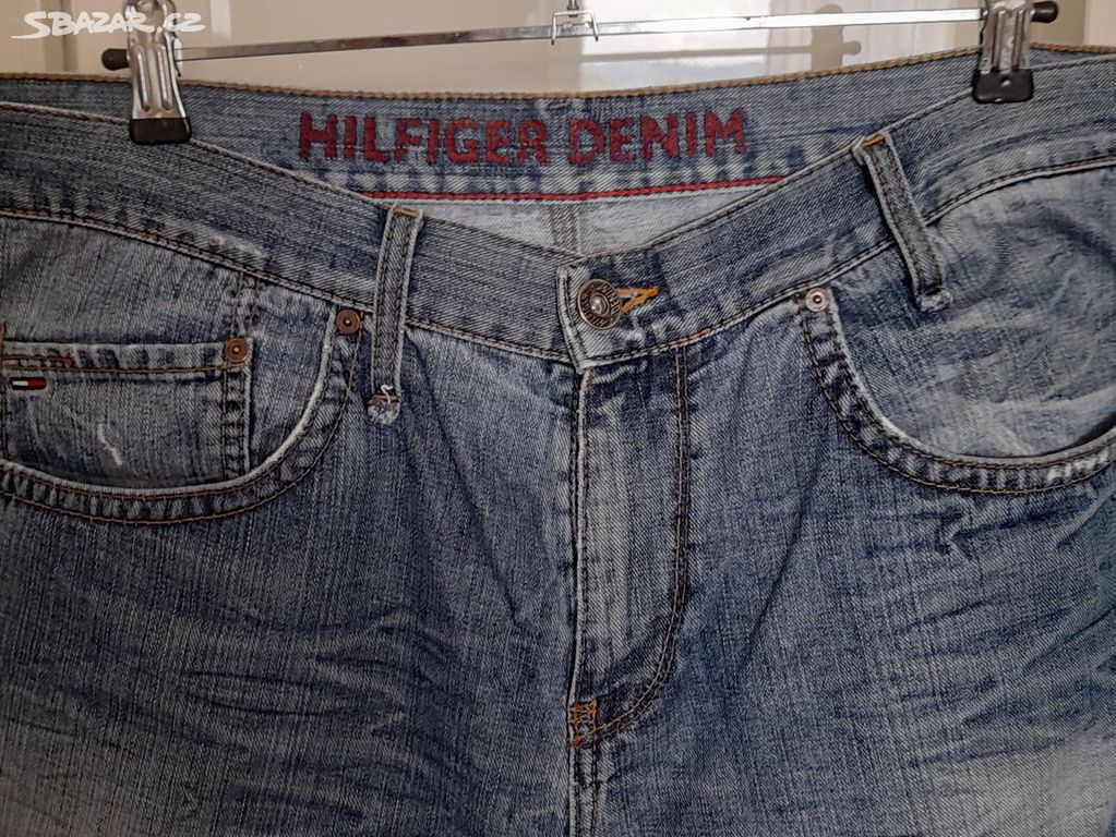 Dlouhé pánské džíny TOMMY HILFIGER - pas - 100 cm.