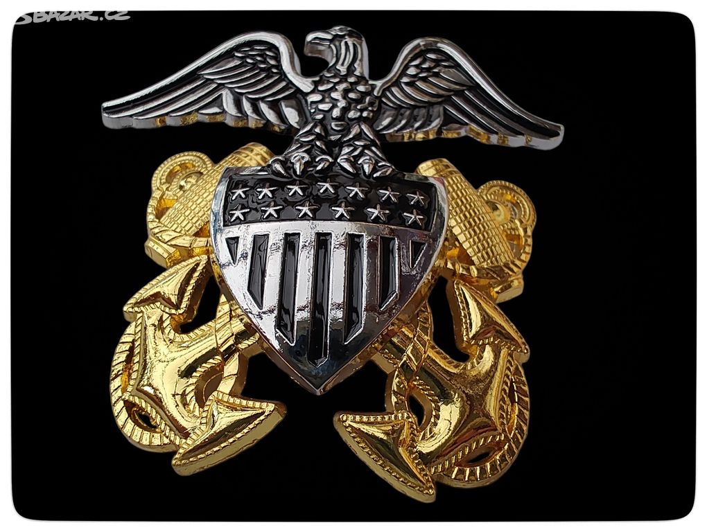 Čepicový odznak US NAVY II. svět. válka