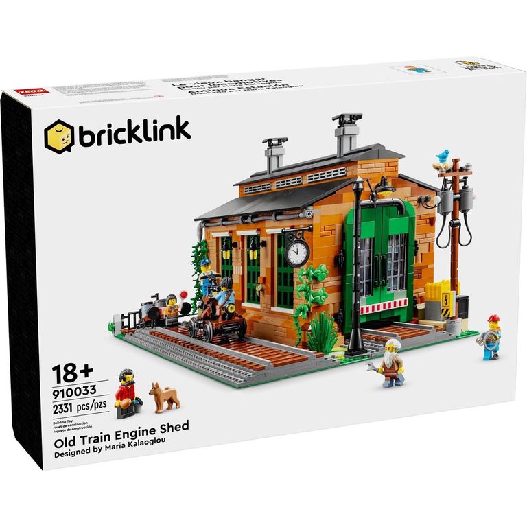 LEGO Bricklink 910033: Old Train Engine Shed