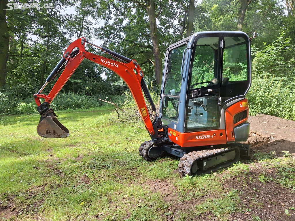 MINIBAGR KUBOTA KX 016-4 ROZTAHOVACI PODVOZEK