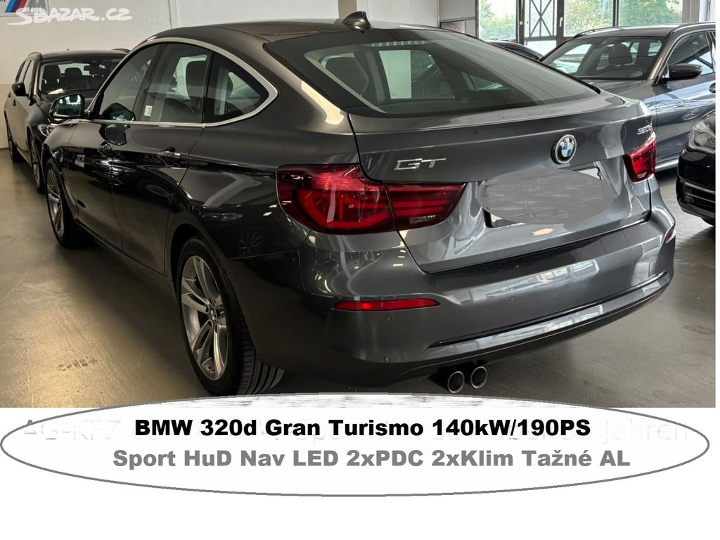 320d GranTurismo 190PS HUD Nav Tažn Sound LED 3/20