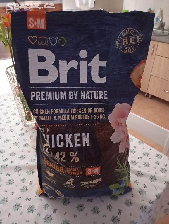 Granule Brit Premium by Nature Senior S+M 7 kg