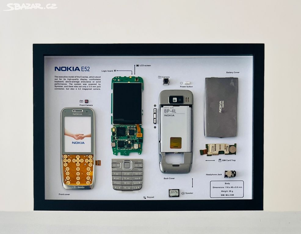 Nástěnný obraz Nokia E52 - dekorace