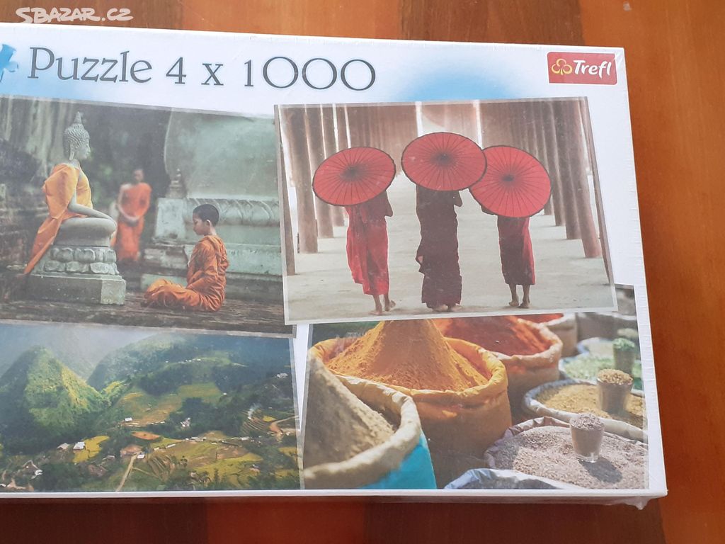 puzzle 4x1000 ks Indie
