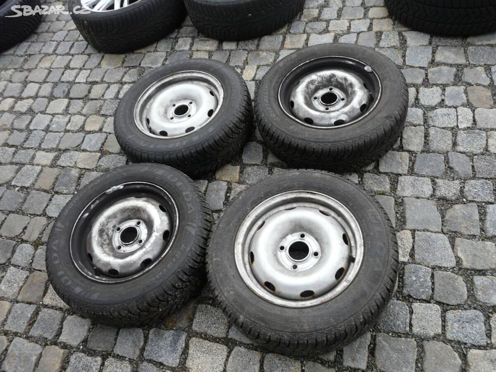 ZIMNÍ PNEU + DISKY 185/65R14 PEUGEOT 14" CITROEN