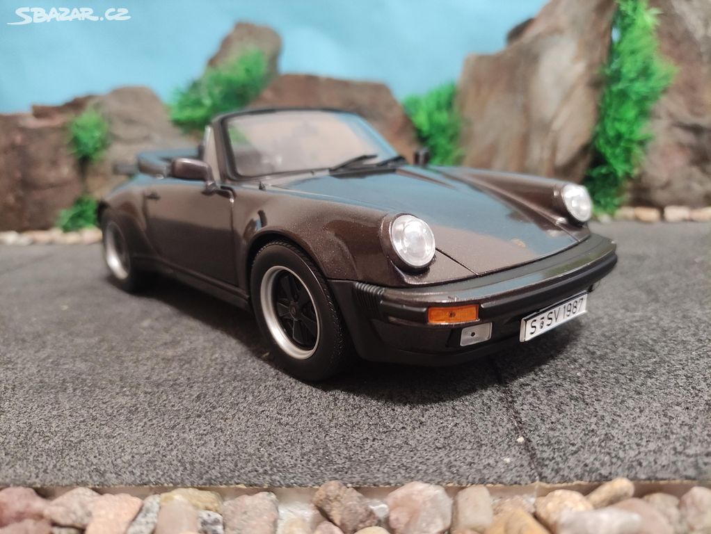 prodám model 1:18 porsche 911 turbo cabrio 1987