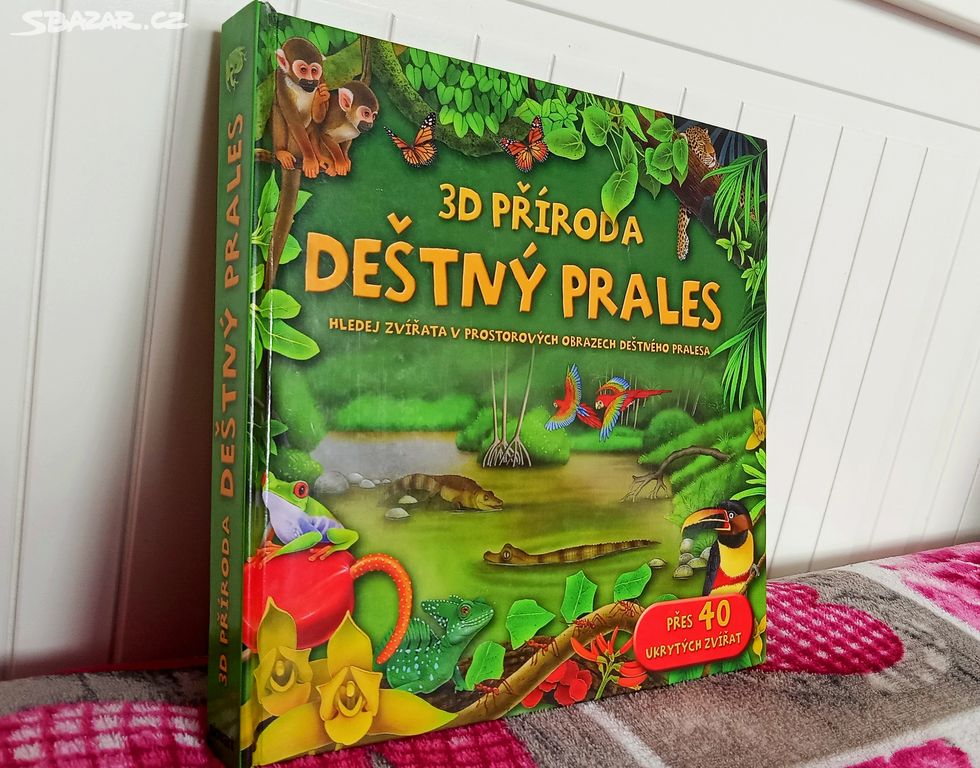 Kniha 3D deštný prales