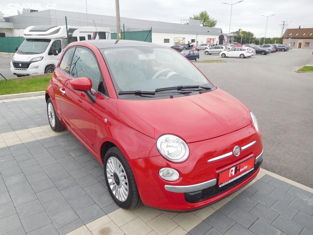 Fiat 500 1,2i 8V, 51 kW, Panorama, Klima