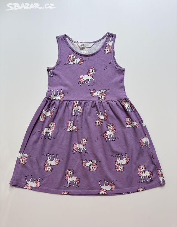 Dětské šaty Unicorn H&M vel. 6-8 let 128 cm