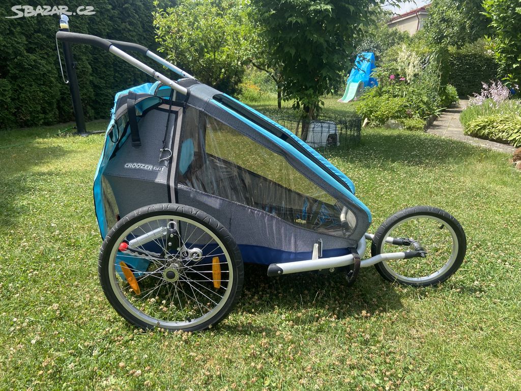 Croozer for kid 1, odpružení Dogy a sedačka Hamax