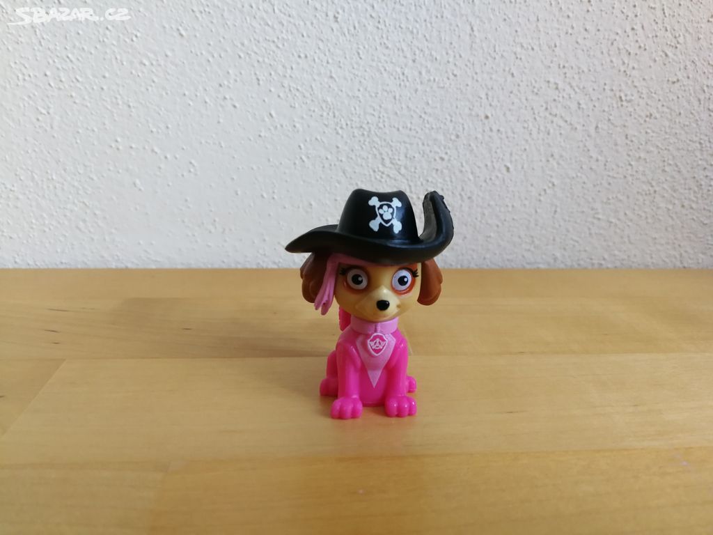 Figurka - Tlapková patrola - růžová s kloboukem