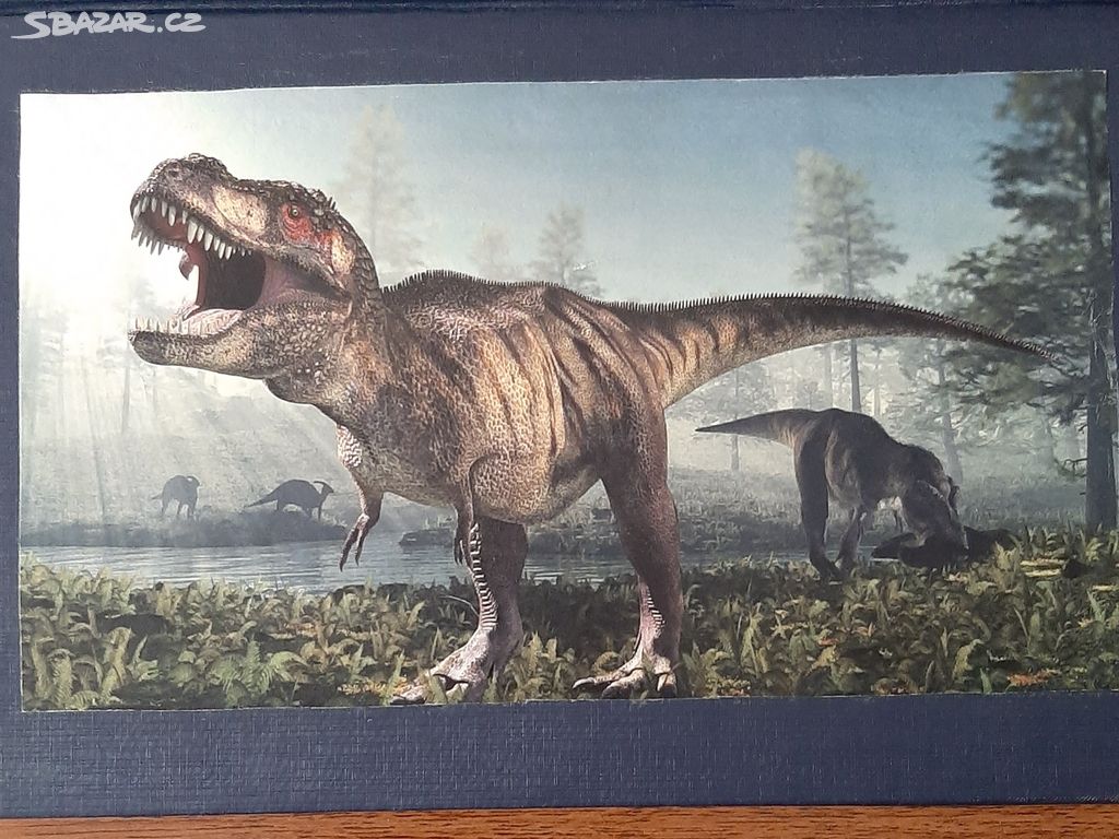 Album poštovnich známek Dinosauři.