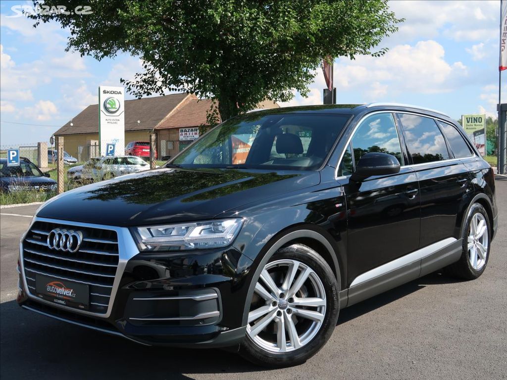 Audi Q7, 3,0 TDI,200kW,SLINE,7míst,DPH