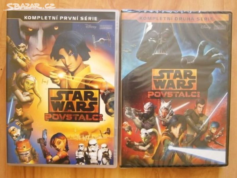 7 DVD - Kompletní dvě série Star Wars animované