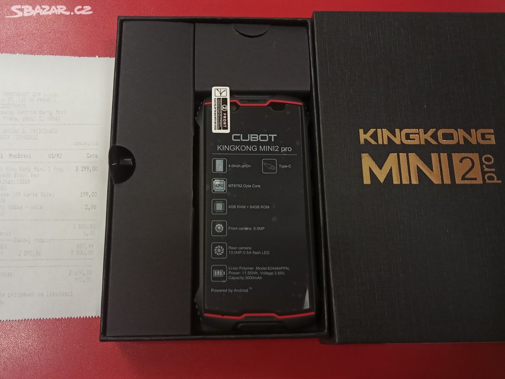 Cubot King Kong Mini 2 Pro 4/64GB záruka 24měs. MP