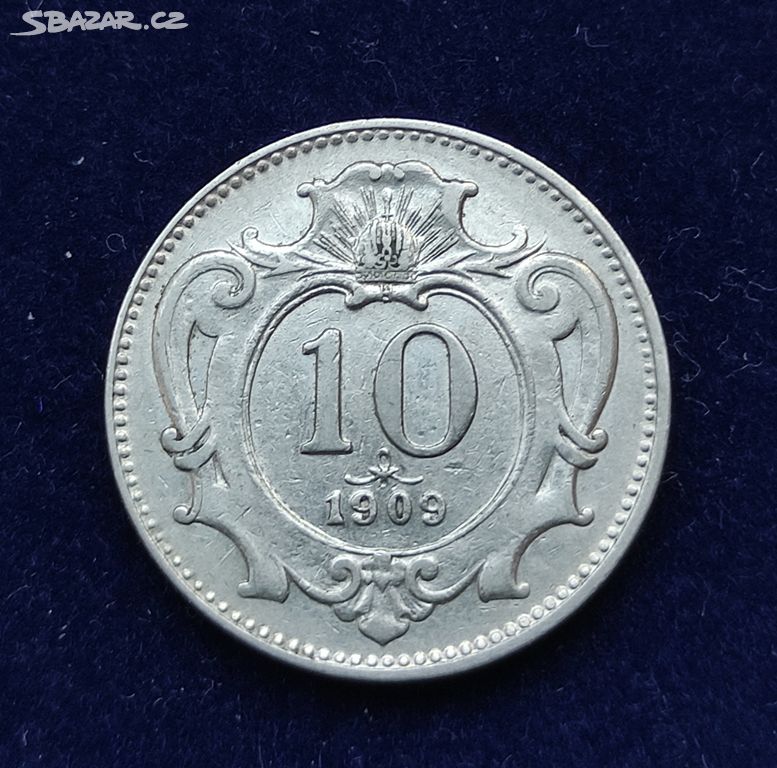 10 heller 1909 František Josef l.