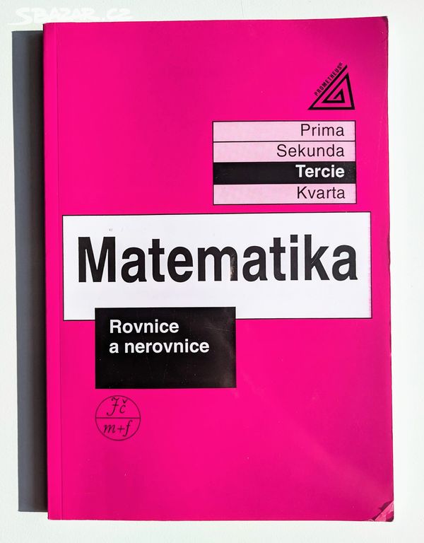 Učebnice Matematika - Rovnice a nerovnice - Tercie