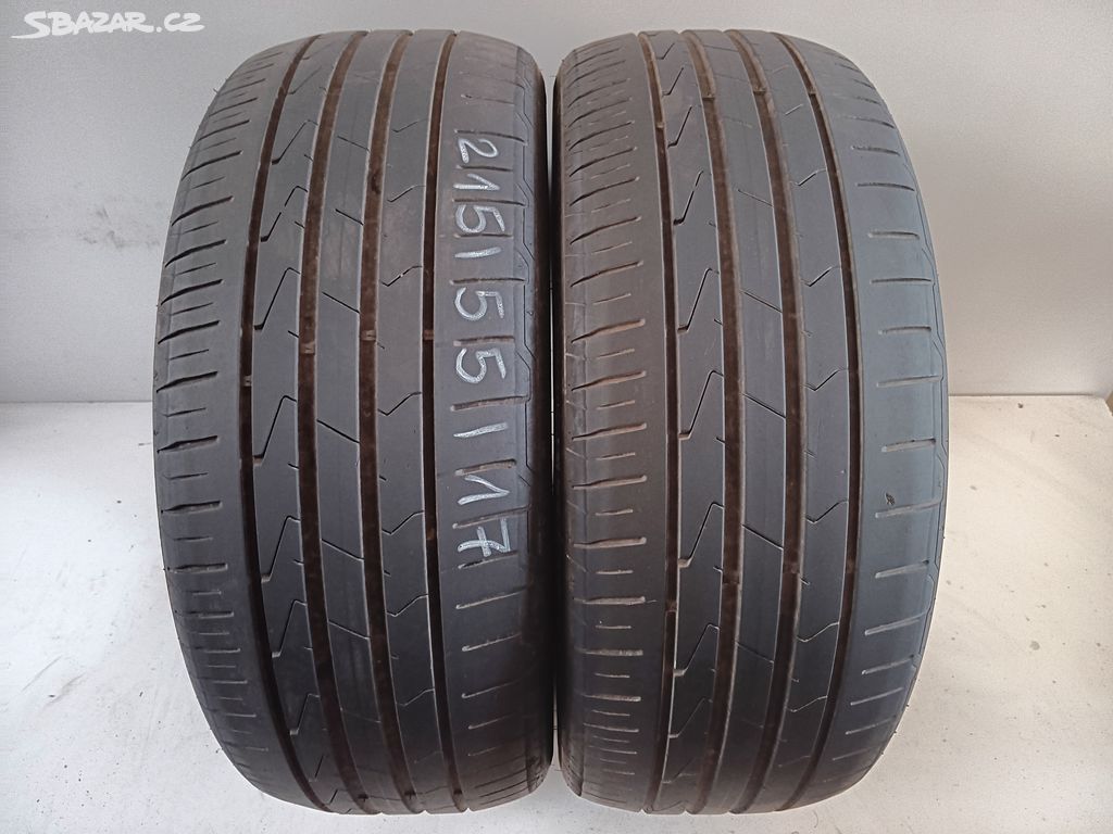 2ks letní pneu 215/55/17 Hankook