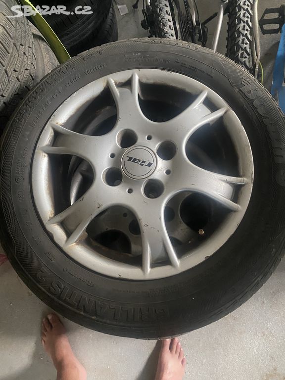 Alu kola 14 4x100 a letní pneu 175/65/R14