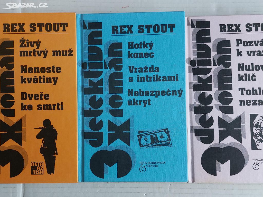 REX STOUT těchto 6 knih CELKEM za 99 Kč