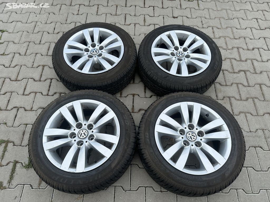 4x al kola 5x120 17 + pneu zimní 215/60 R17C