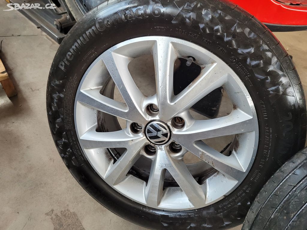 Prodám alu sadu kol 5x112 VW ORIGINAL 205/55 R16