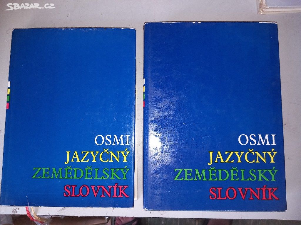 OSMI JAZYČNÝ ZMĚDĚLSKÝ SLOVNÍK díl 1 + 2 (1970)