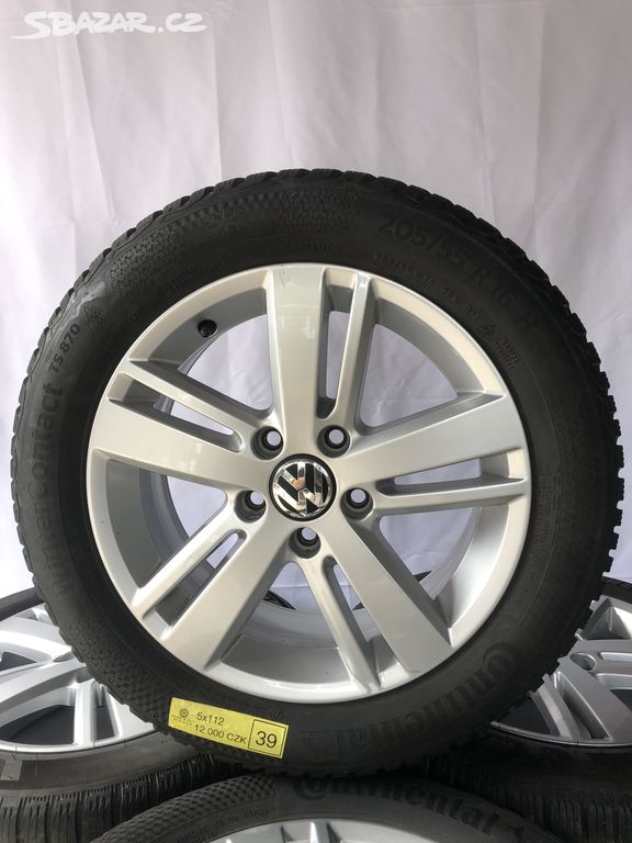 Originální alu kola VW Golf r16 5x112 + 205/55/16