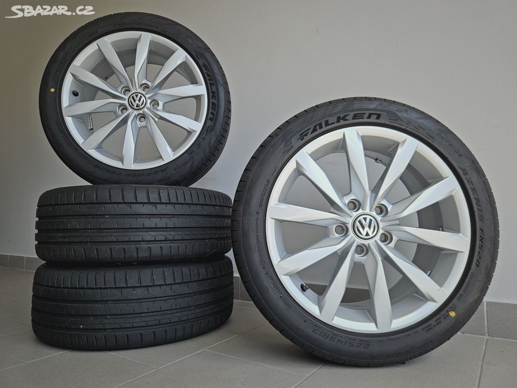 Orig. VW Dijon 5x112 Letní 225/45/17 - Nové pneu