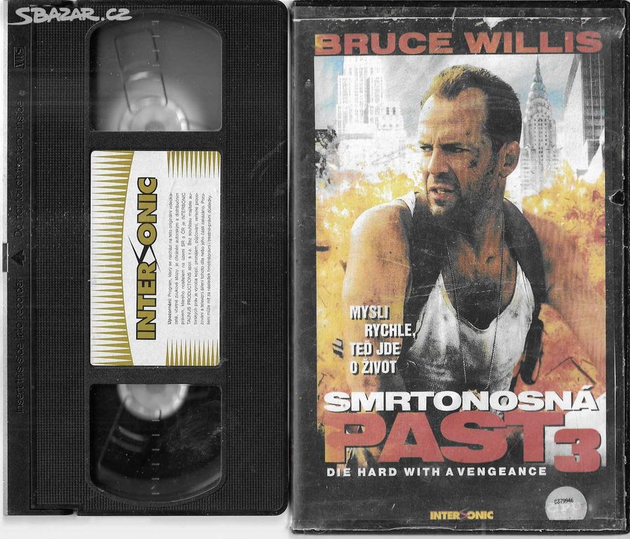 smrtonosná past 3 vhs