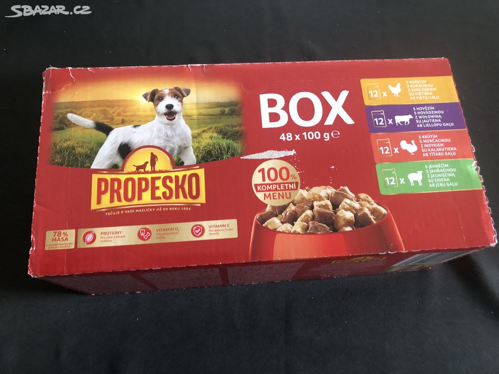 Propesko kapsičky pro psa 47 kusů v boxu