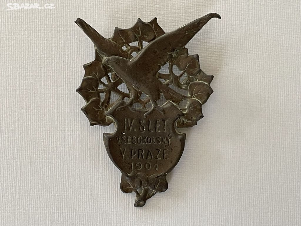 IV. Všesokolský slet v Praze 1901 odznak